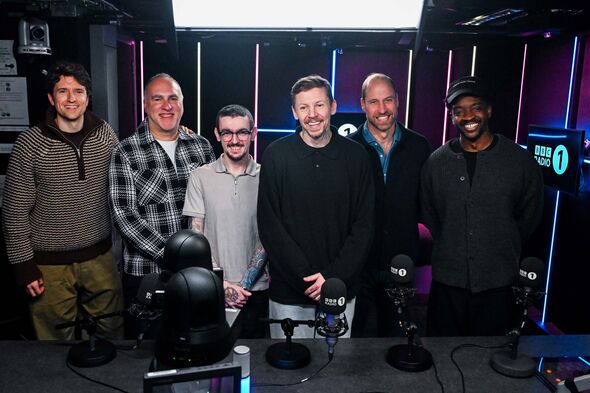 Le prince William dans le studio de Radio 1 Le prince William dans le studio de Radio 1