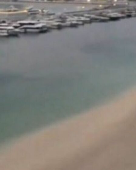 Dubaï « abandonnée et transformée en ville fantôme – une seule personne sur la plage »