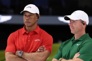 Rory McIlroy est impressionné alors que le microphone reprend ce qu'il a dit à Tiger Woods à propos de la star de la PGA