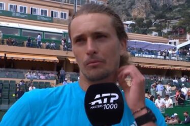 Alexander Zverev fait un commentaire direct alors que le choc avec Jannik Sinner prend une tournure