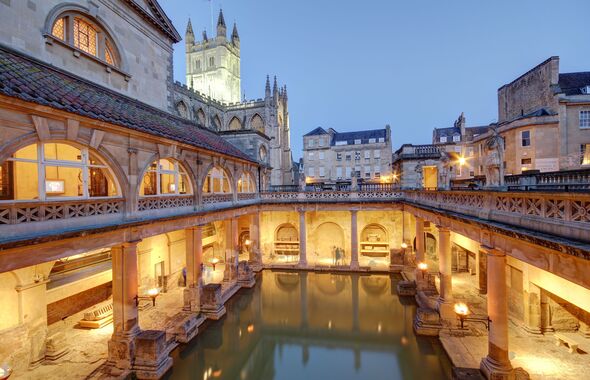 Les bains romains de Bath, Angleterre