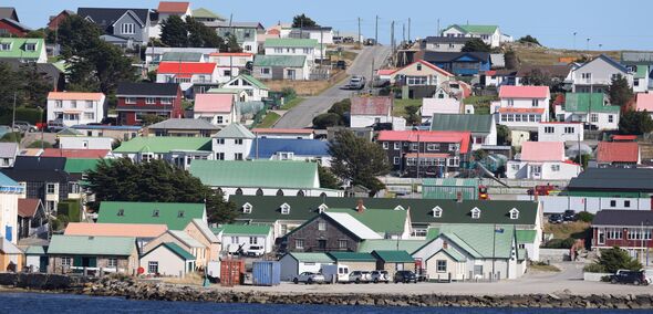Vue des bâtiments de Stanley