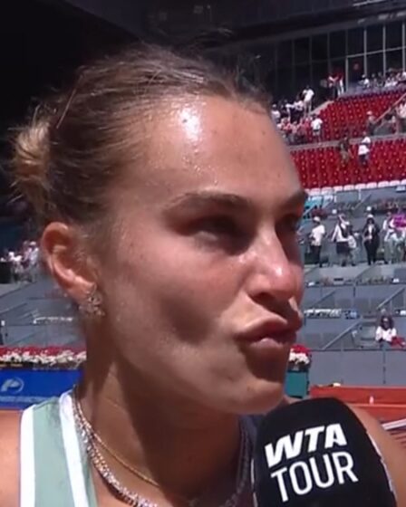 Aryna Sabalenka dit à l'intervieweur "Pourquoi devrais-je dire ça" dans un moment gênant à l'Open de Madrid
