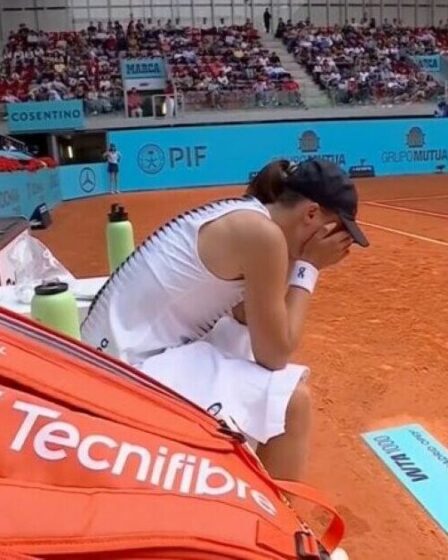 Iga Swiatek en larmes alors qu'elle prend sa retraite à l'Open de Madrid après avoir vérifié ses signes vitaux