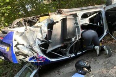 Jos, le père de Max Verstappen, pris dans un accident de rallye d'horreur alors que sa voiture accidentée s'écrase contre un arbre