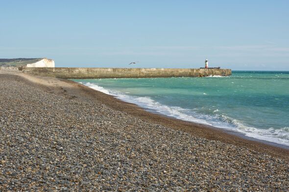 Plage et port de Newhaven, Angleterre