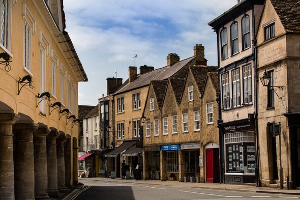 Centre-ville de Tetbury, une ville des Cotswolds en Angleterre