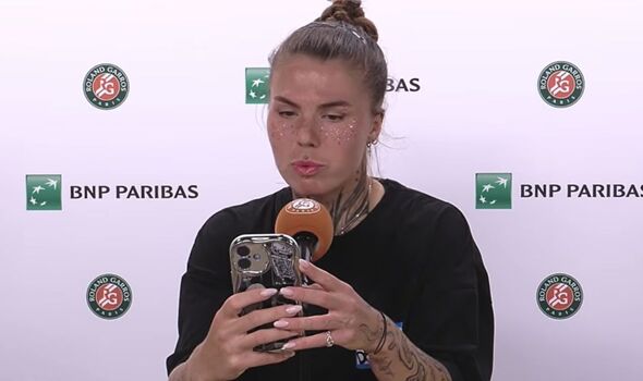 Conférence de presse d'Oleksandra Oliynykova
