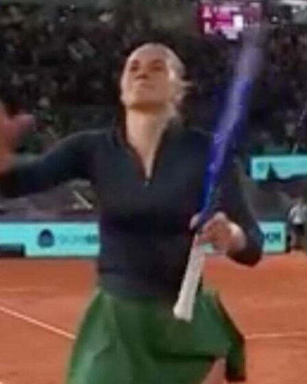 La star de l'Open de Madrid a refusé de serrer la main de son adversaire et fera de même en finale