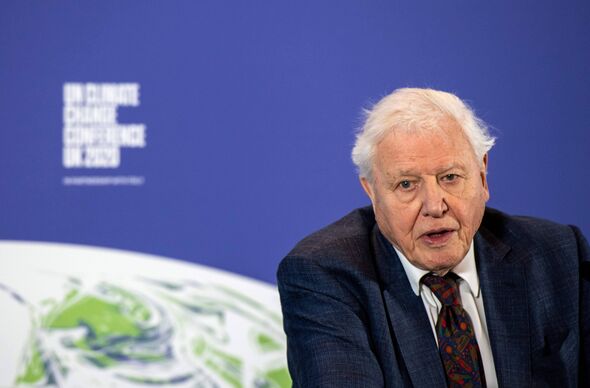 Le radiodiffuseur britannique et défenseur de l'environnement David Attenborough s'exprime lors d'un événement visant à lancer le programme des Nations Unies sur le changement climatique