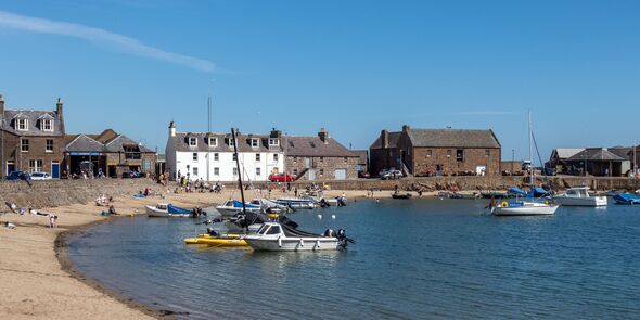 Plage de Stonehaven dans l'Aberdeenshire Plage de Stonehaven dans l'Aberdeenshire