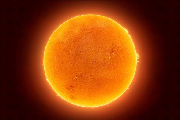 soleil dans l'espace