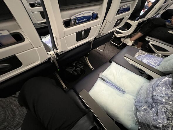 Siège d'avion vide sur United Airlines