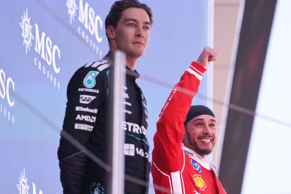 Lewis Hamilton et George Russell.