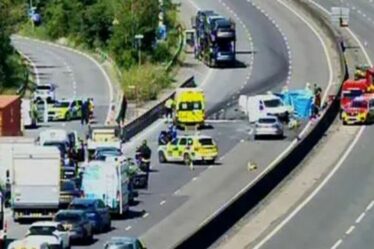Trafic M25 EN DIRECT : autoroute fermée alors qu'une ambulance aérienne se précipite vers un accident d'horreur au J6