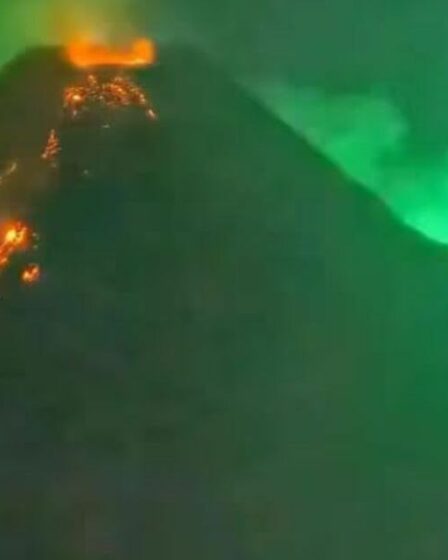 Un scientifique rend son verdict après la découverte d'un "OVNI" sortant d'un volcan