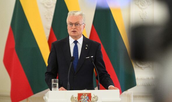 Le président lituanien Gitanas Nauseda Le président lituanien Gitanas Nauseda