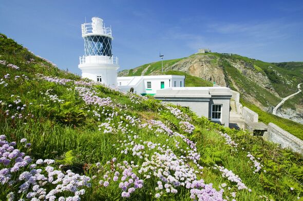 Le nouveau phare de Lundy Island Devon UK Le nouveau phare de Lundy Island Devon UK