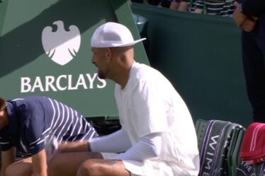Nick Kyrgios fulmine contre l'arbitre de Wimbledon dans un discours jurant alors que la star risque une énorme amende