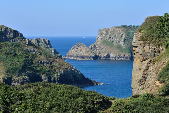 Falaise sur la mer, Sark Falaise sur la mer, Sark